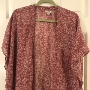 Loft Leopard Print Kimono/Cardigan